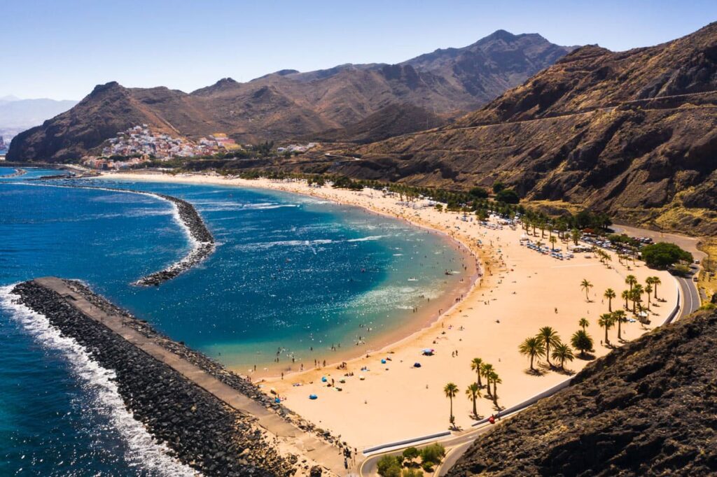 Foto da praia em Tenerife