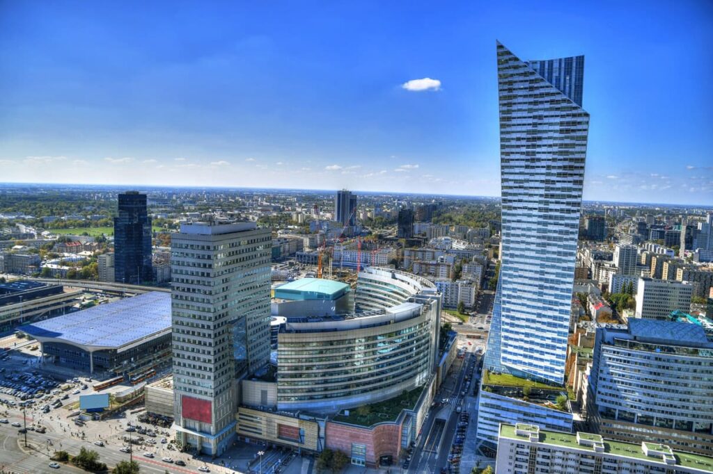 Foto panoramica de Varsóvia
