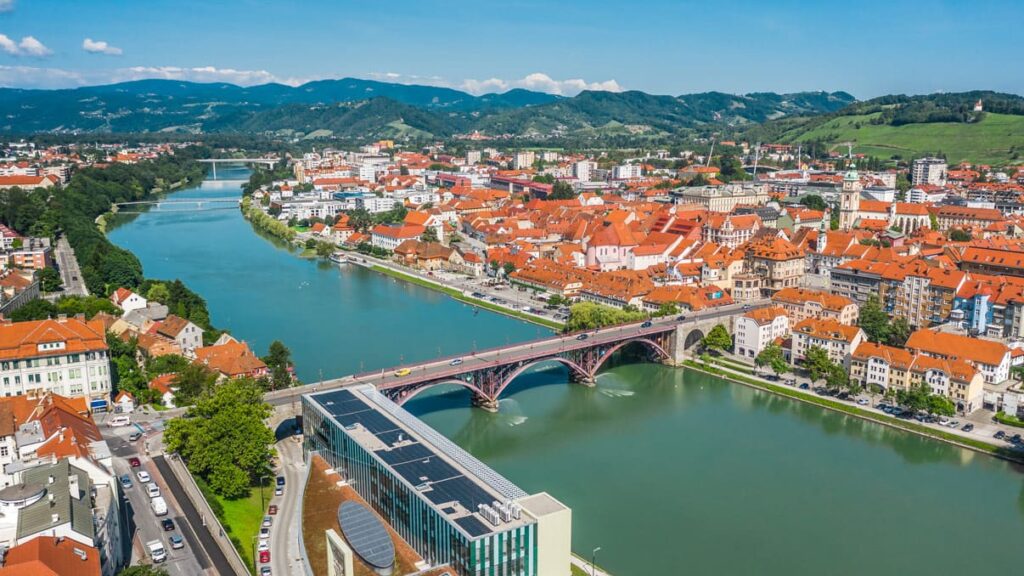 vista aérea rio maribor